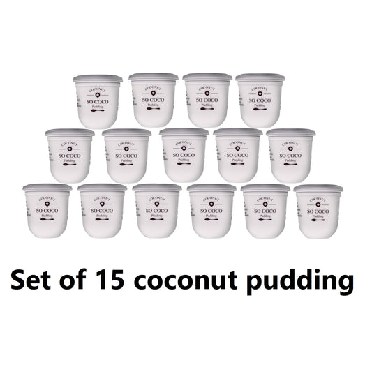 Set of 15 Cups Coconut Pudding